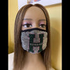 Howard University Rhinestone Bling Face Mask Pink