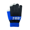 Zeta Phi Beta Knit Texting Gloves Black