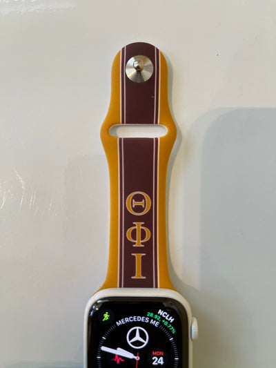 Iota Phi Theta Silicone Apple Watch Band Size 42/44/45 MM