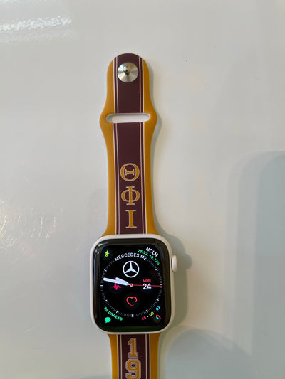 Iota Phi Theta Silicone Apple Watch Band Size 42/44/45 MM