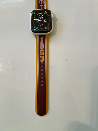 Iota Phi Theta Silicone Apple Watch Band Size 42/44/45 MM