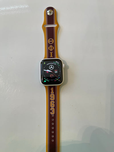 Iota Phi Theta Silicone Apple Watch Band Size 42/44/45 MM