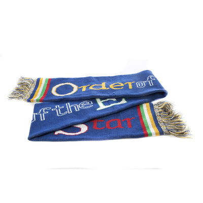 OES Eastern Star Knit Fringe Scarf