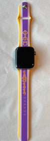 Omega Psi Phi Apple Watch Band Purple Size 42/44/45 mm
