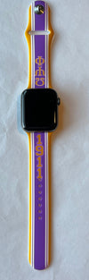 Omega Psi Phi Apple Watch Band Purple Size 42/44/45 mm