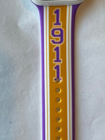 Omega Psi Phi Apple Watch Band Size 42/44/45 mm Gold