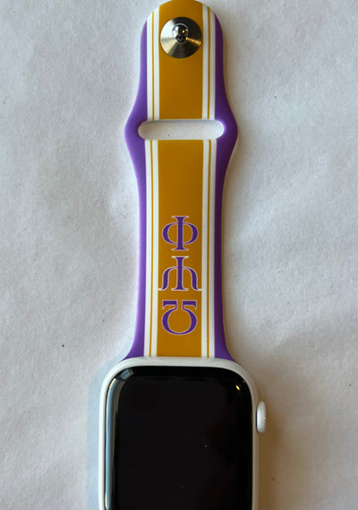 Omega Psi Phi Apple Watch Band Size 42/44/45 mm Gold