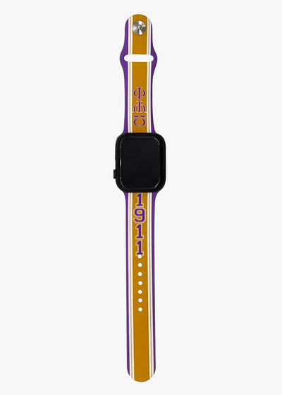 Omega Psi Phi Apple Watch Band Size 42/44/45 mm Gold