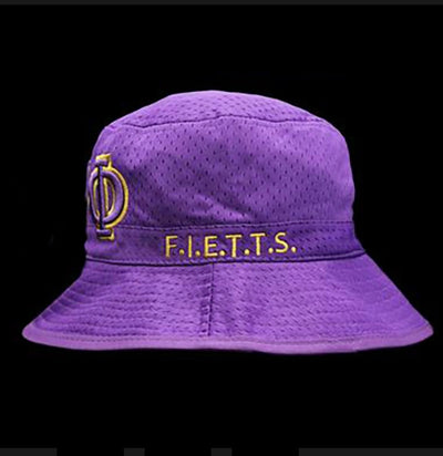 Omega Psi Phi Embroidered Bucket Hat Purple