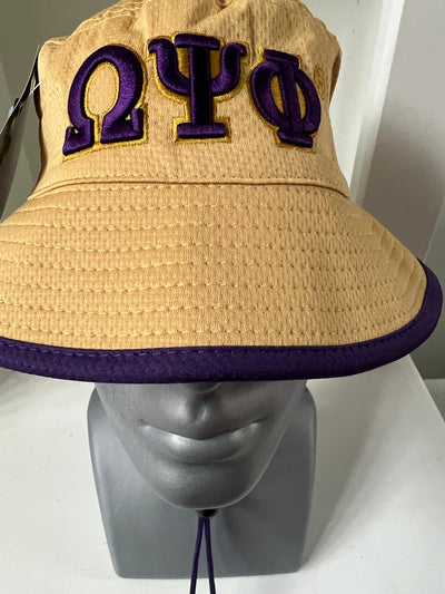 Omega Psi Phi Flexfit Bucket Hat Khaki