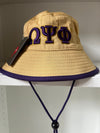 Omega Psi Phi Flexfit Bucket Hat Khaki