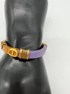 Omega Psi Phi Leather Bracelet