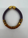 Omega Psi Phi Leather Bracelet