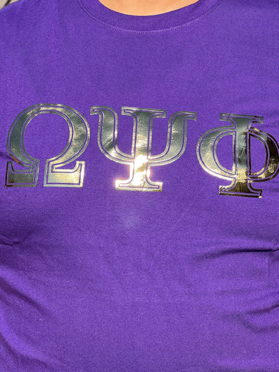 Omega Psi Phi Metallic OMEGA T-Shirt