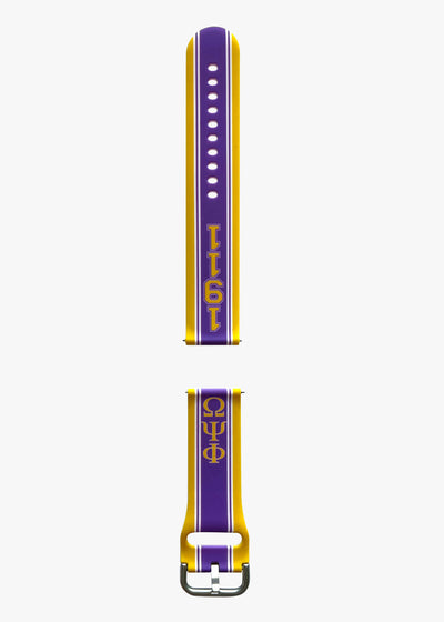 Omega Psi Phi Samsung Galaxy Watch Band Purple Size 22 MM