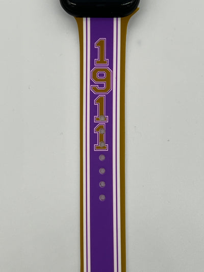 Omega Psi Phi Shield Apple Watch Band Size 42/44/45 mm