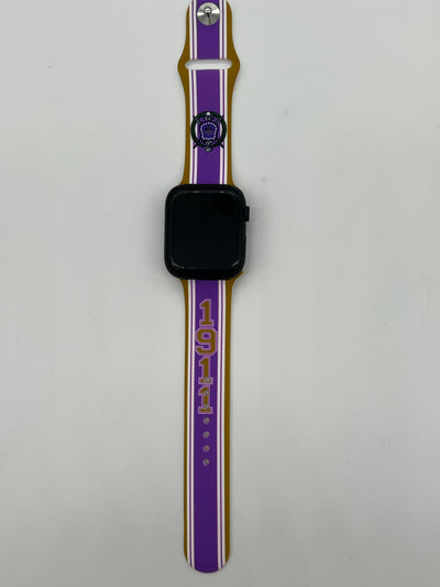 Omega Psi Phi Shield Apple Watch Band Size 42/44/45 mm