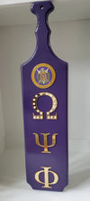 Omega Psi Phi Wooden Paddle Purple