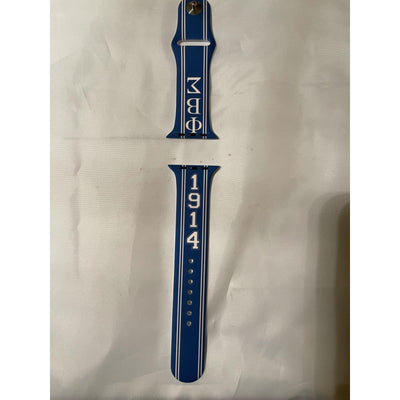 Phi Beta Sigma Silicone Apple Watch Band Size 42/44/45 mm