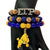 Sigma Gamma Rho Beaded Bling Elastic Charm Bracelet Set