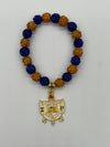 Sigma Gamma Rho Beaded Bling Shield Elastic Charm Bracelet