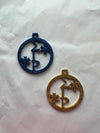 Sigma Gamma Rho Bling Glitter Christmas Ornaments