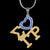 Sigma Gamma Rho Bling Heart Crystal Necklace