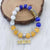 Sigma Gamma Rho Bling Natural Agate Soror Charm Bracelet