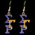 Sigma Gamma Rho Bling Overlap Earrings