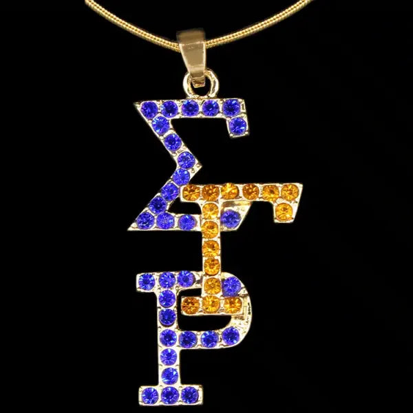 Sigma Gamma Rho Bling Overlap Necklace