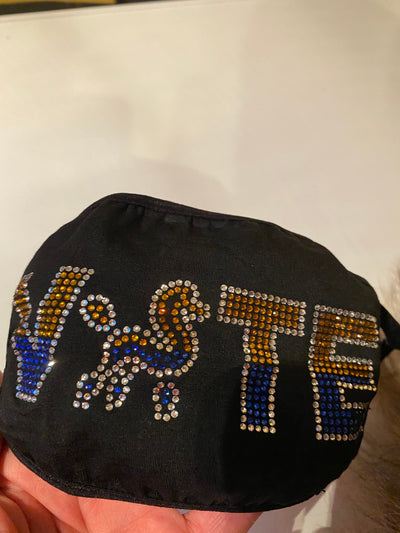 Sigma Gamma Rho Bling Pretty Poodle Vote Mask