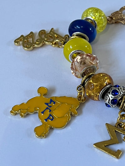 Sigma Gamma Rho Cherish Bling Charm Bracelet