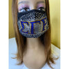 Sigma Gamma Rho Face Mask Sprinkled Bling Design