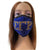 Sigma Gamma Rho Full Rhinestone Bling Face Mask Blue