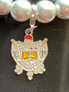 Sigma Gamma Rho Pearl Shield Elastic Bracelet