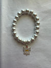 Sigma Gamma Rho Pearl Shield Elastic Bracelet