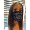 University of Georgia Bulldogs Bling Rhinestone Face Mask Washable Reusable Bulldog