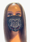 University of Georgia Bulldogs Bling Rhinestone Face Mask Washable Reusable Bulldog