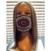 University of Georgia Bulldogs Bling Rhinestone Face Mask Washable Reusable G Logo