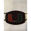 University of Miami Hurricanes Bling Face Mask with Filter Pocket and Filter