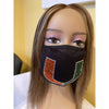 University of Miami Hurricanes Bling Face Mask with Filter Pocket and Filter