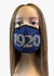 Zeta Phi Beta 1920 Full Rhinestone Bling Face Mask Blue