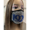 Zeta Phi Beta 1920 Full Rhinestone Bling Face Mask Clear