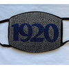 Zeta Phi Beta 1920 Full Rhinestone Bling Face Mask Clear