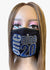 Zeta Phi Beta 1920 Rhinestone Bling Face Mask Blue