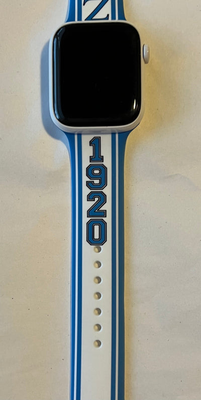 Zeta Phi Beta Apple Watch Band Size 38/40/41 MM White