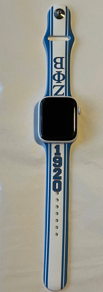 Zeta Phi Beta Apple Watch Band Size 38/40/41 MM White