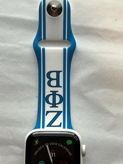 Zeta Phi Beta Apple Watch Band Size 38/40/41 MM White