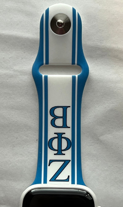 Zeta Phi Beta Apple Watch Band Size 38/40/41 MM White