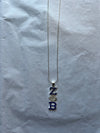 Zeta Phi Beta Austrian Crystal Bling Necklace